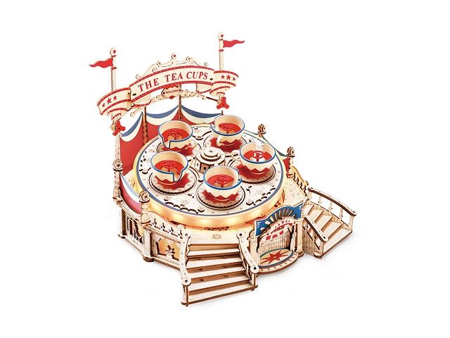 Pichler Bausatz Tilt-A-Whirl Karusell Lasercut Holzbausatz