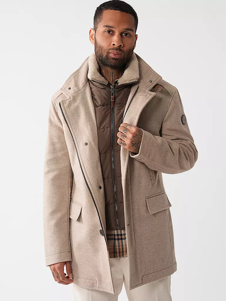JOOP Wollmantel  beige