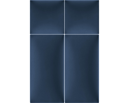Wandkussen Riviera, donkerblauw, fluweellook, 30 x 60 cm