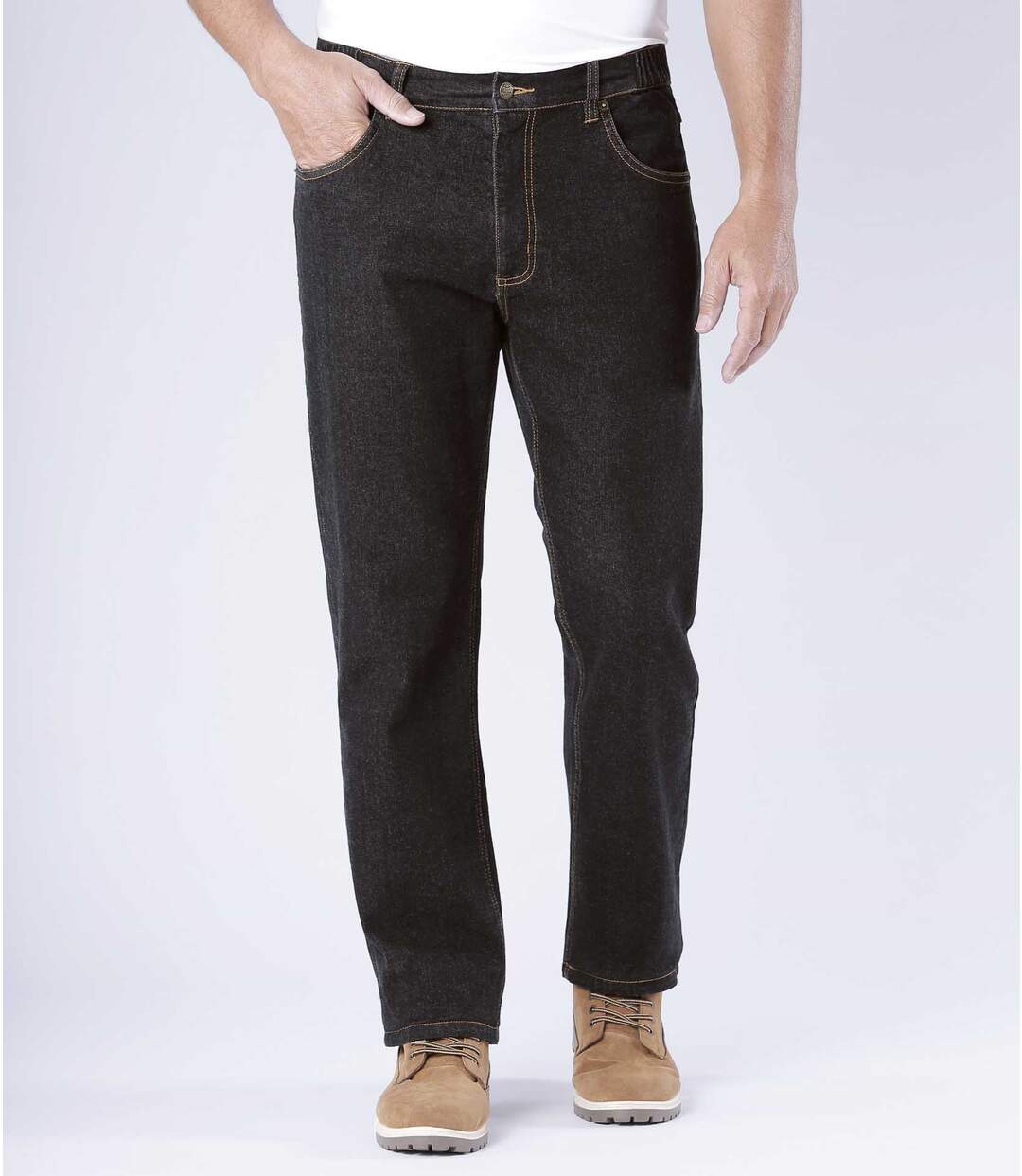 Jean Regular Stretch Confort Noir