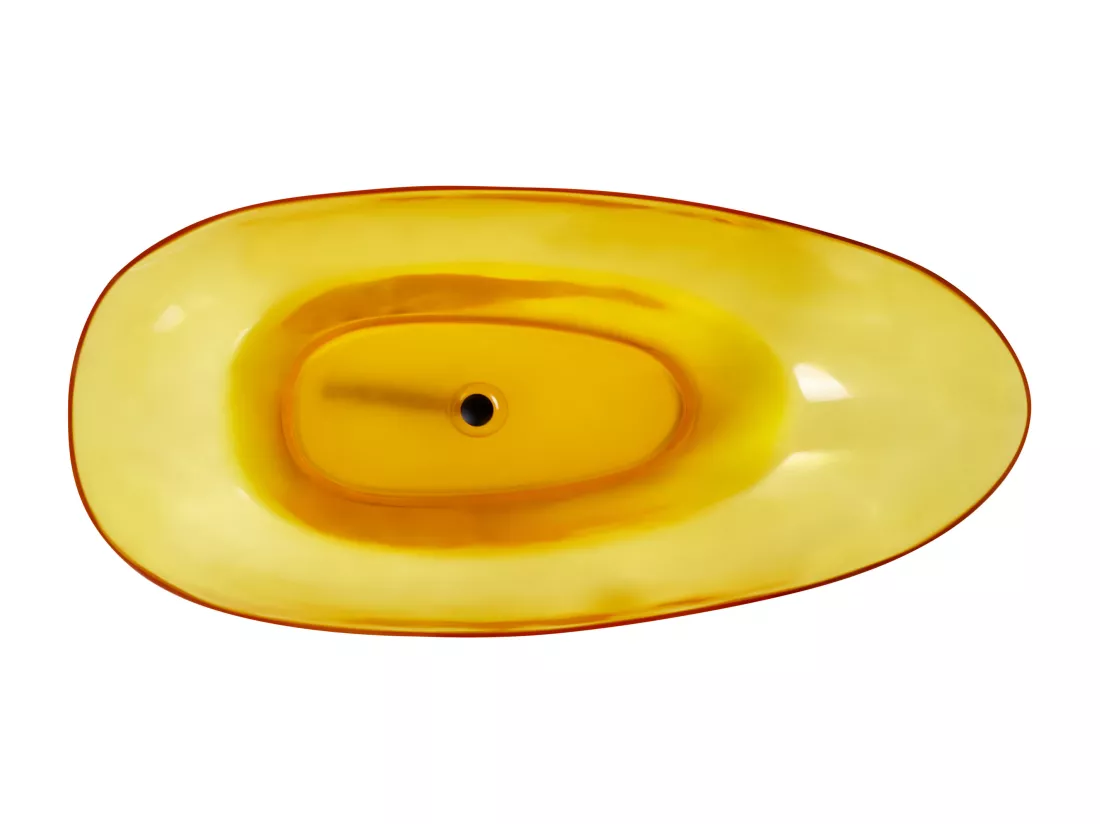 Baignoire îlot jaune 169 x 78 cm BLANCARENA
