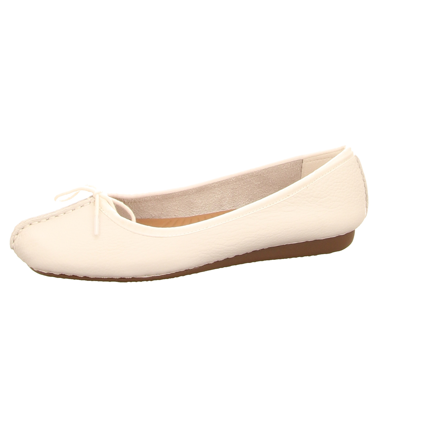 Clarks Ballerina weiss/weiss kombi