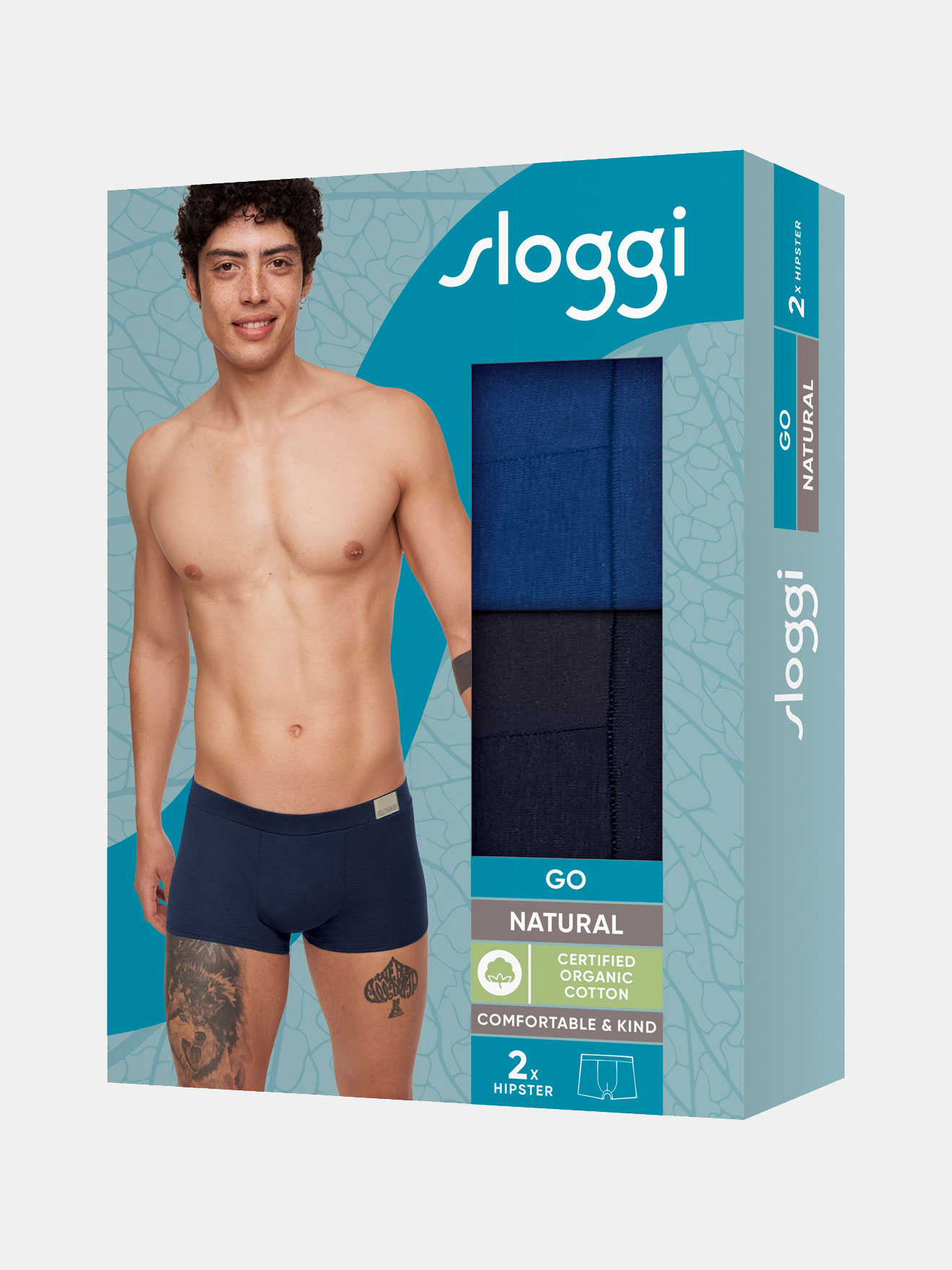Lot de 2 boxers GO Natural