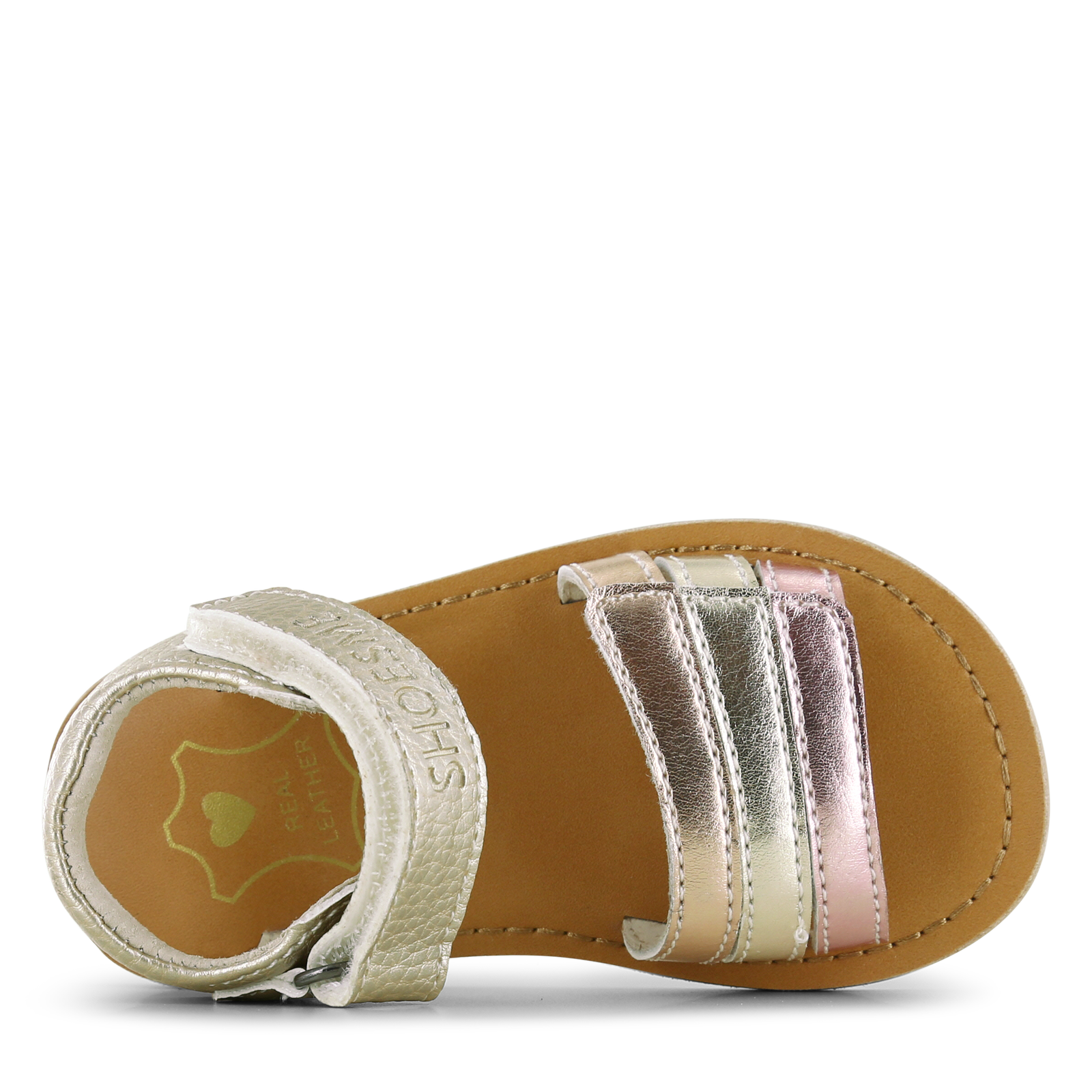 Shoesme metallic gouden sandaal Metallic, Microfiber leer | Meisjes schoene