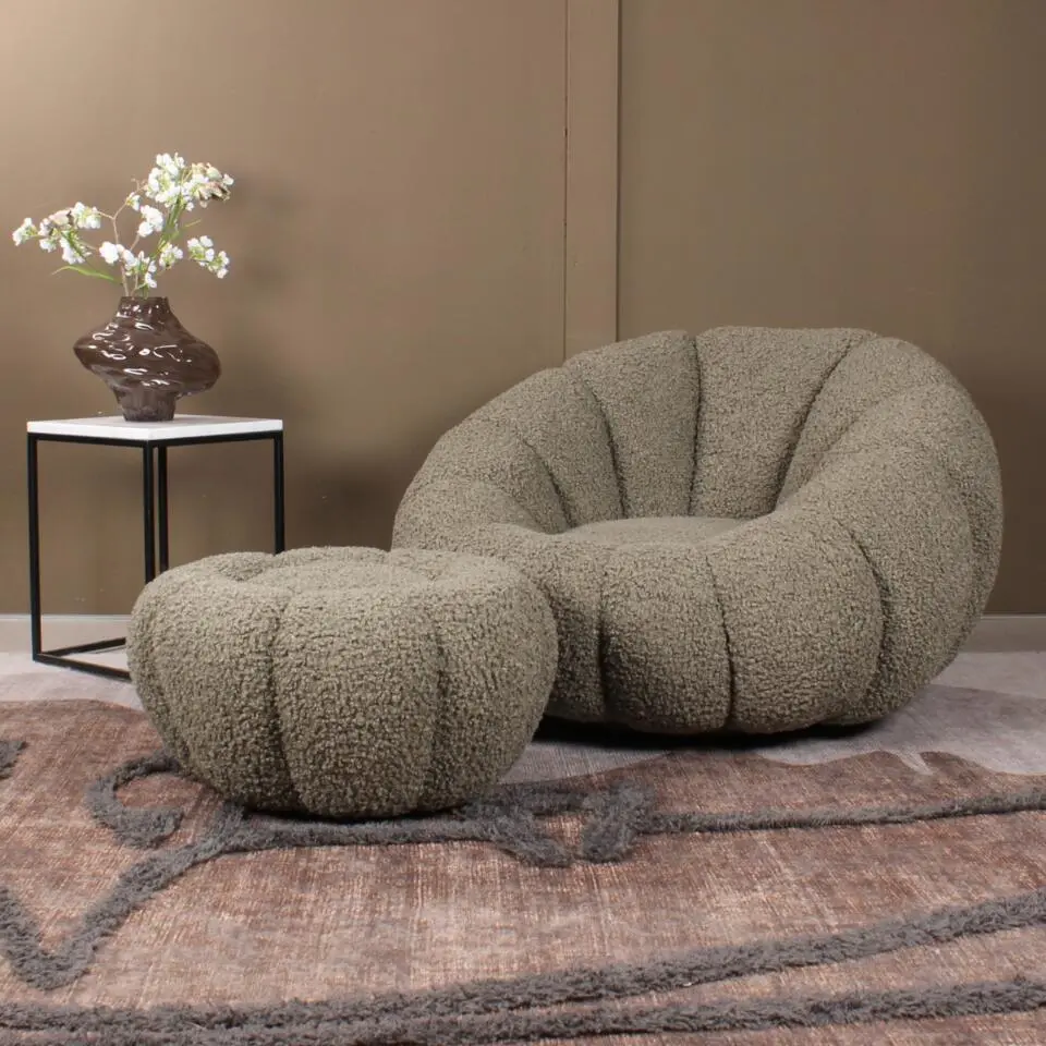 DS4U - Olivia DLX fauteuil teddy - groen