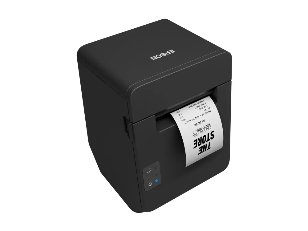 Epson TM T20IV (101) - Kvitteringsprinter - termisk linje - Rulle (7,95 cm) - 203 x 203 dpi - op til 250 mm/sek. - USB, seriel - skærer - delvis-skære cutter - sort