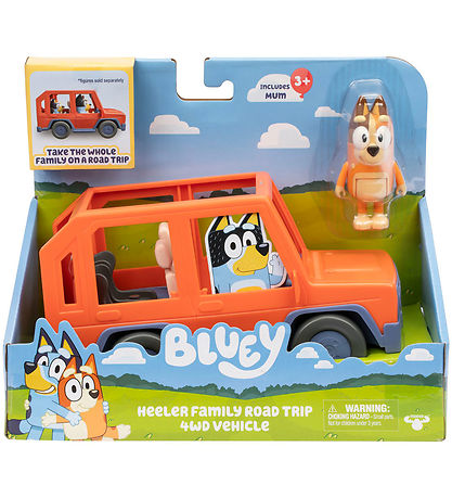 Bluey Spielset - Familien-Allrad-Urlaubsauto m. Figur