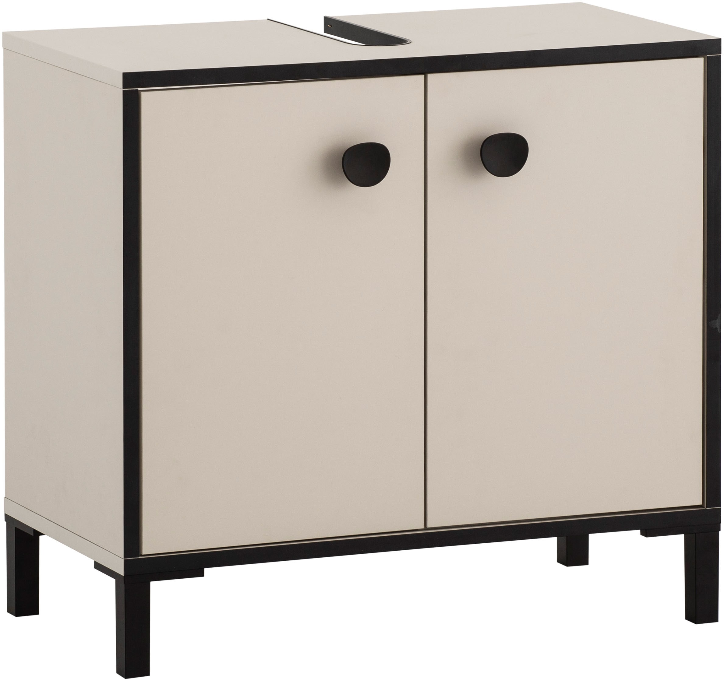Schildmeyer Waschbeckenunterschrank »Edda, Breite 65,1 cm, abgerundete Griffe mit seidenweicher Haptik« Made in Germany
