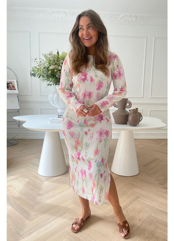 BYIC Odaic Dress pfbp pink flower blush print