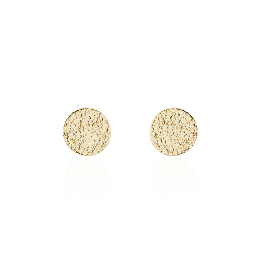 Boucles D'oreilles Puces Blanka Plaqué Or Jaune