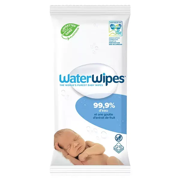 Lenços umedecidos WaterWipes Pure, pacote com 28 unidades