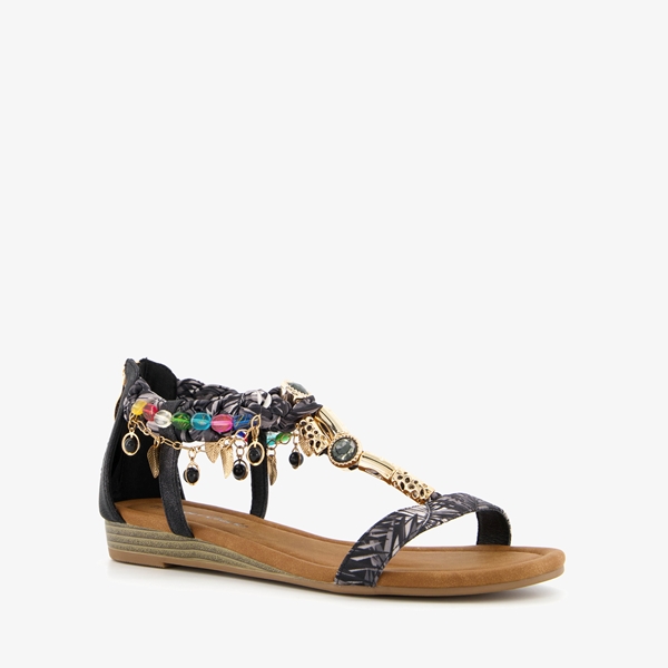 Supercracks dames sandalen met kraaltjes