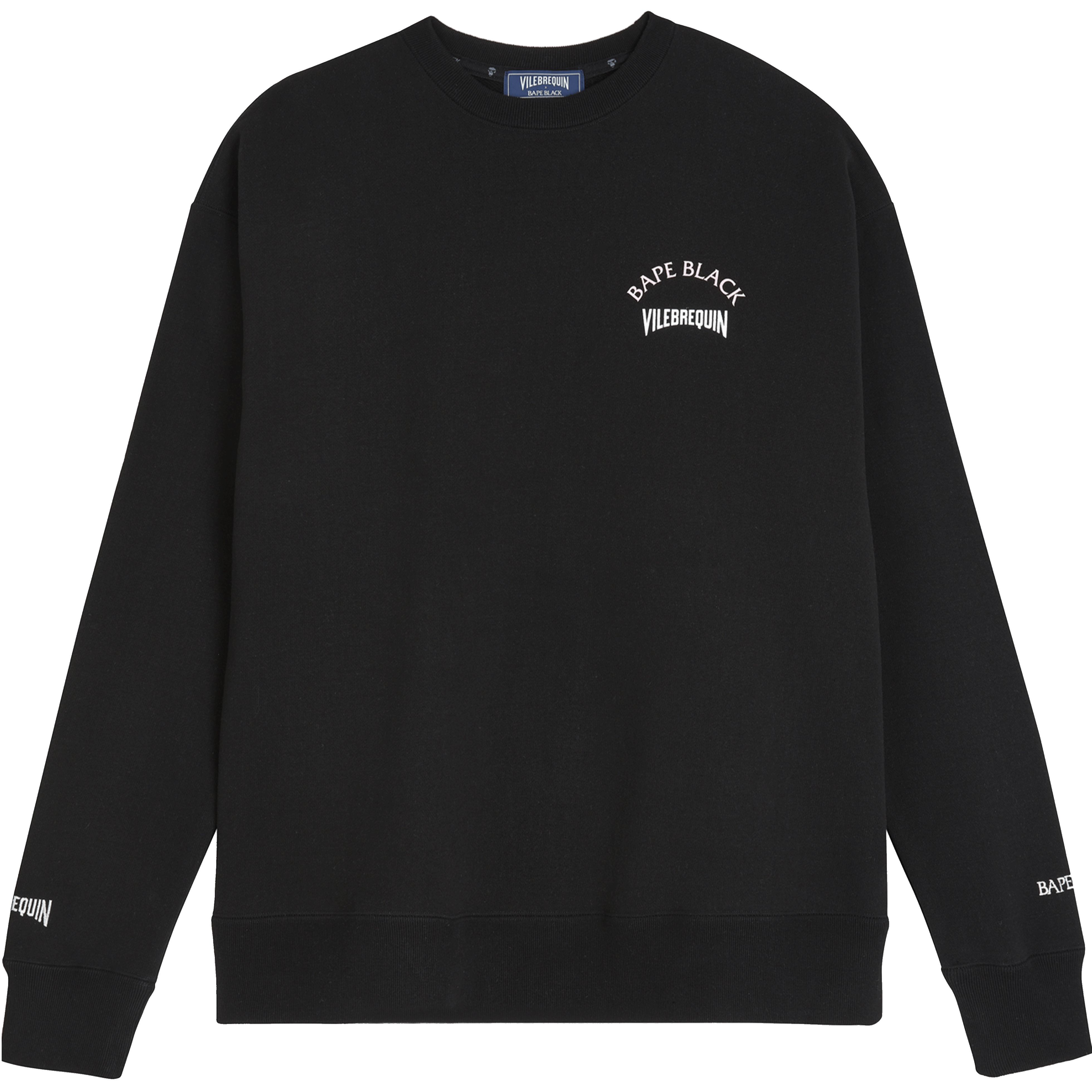 Sweatshirt homme en coton imprimé Turtles - Vilebrequin x BAPE® BLACK | Site Vilebrequin | SWPZ2S90