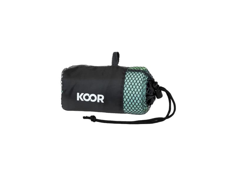 KOOR Handtuch Silva Verde M 65 x 90 cm Outdoor-Badetuch mit Silber-Ionen Veredelung