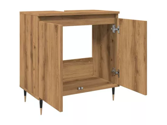 Armoire de salle de bain chêne artisanal 58x33x60 cm