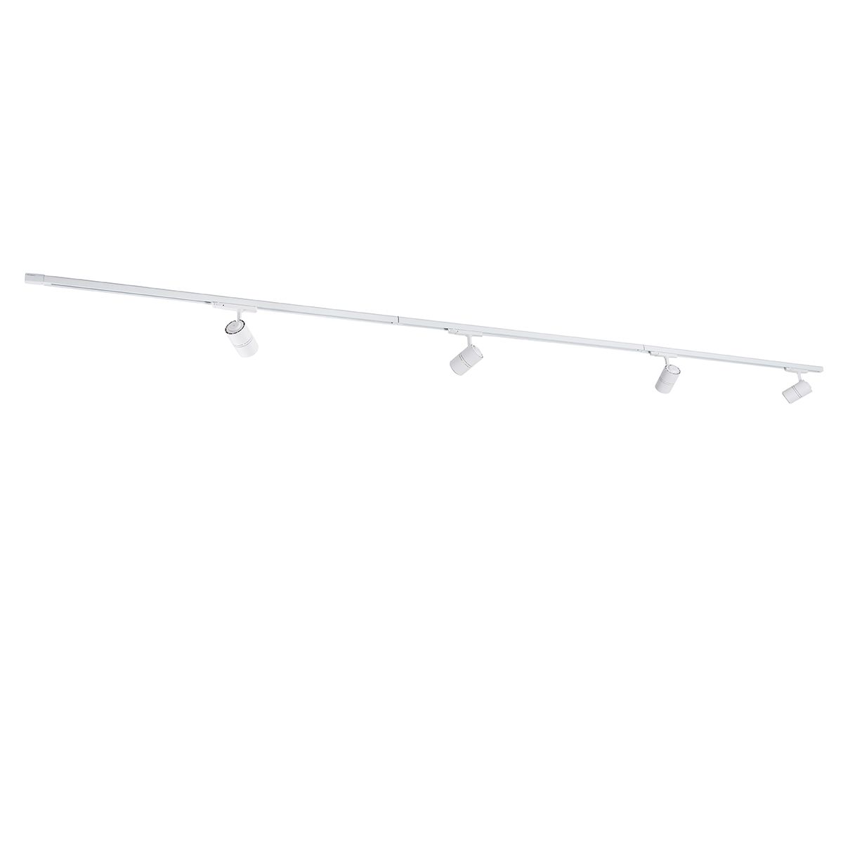 Modern 3-fase railsysteem met 4 spots wit - 3-Phase Ruler