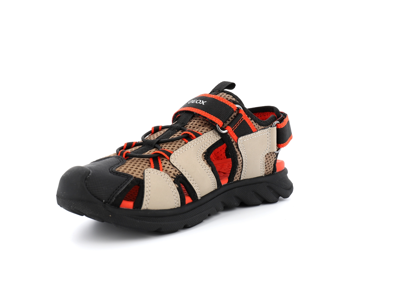 Geox-J AIRADYUM F J45F1F Matières combinées Rouge Beige