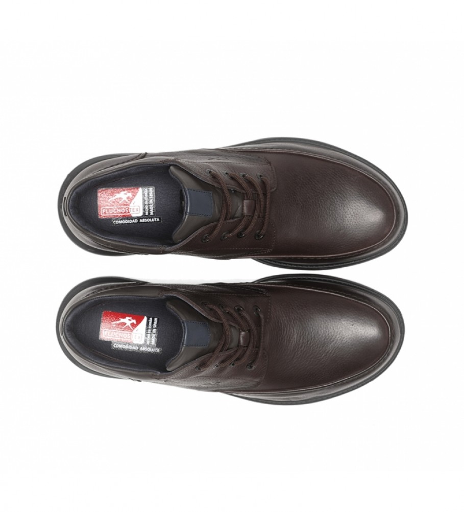 Botas de couro Fluchos F1311 marrom escuro