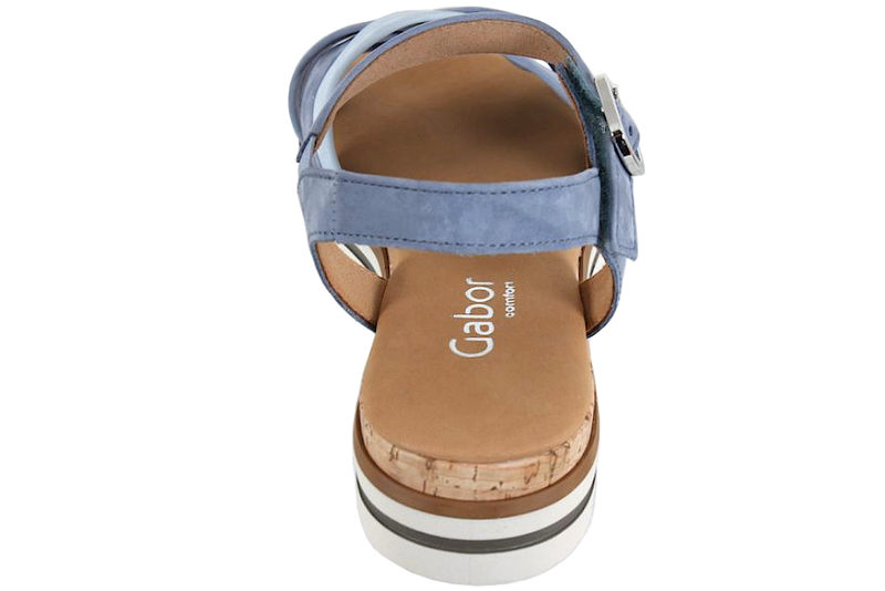 GABOR SANDAL I LYSEBLÅT NUBUCK