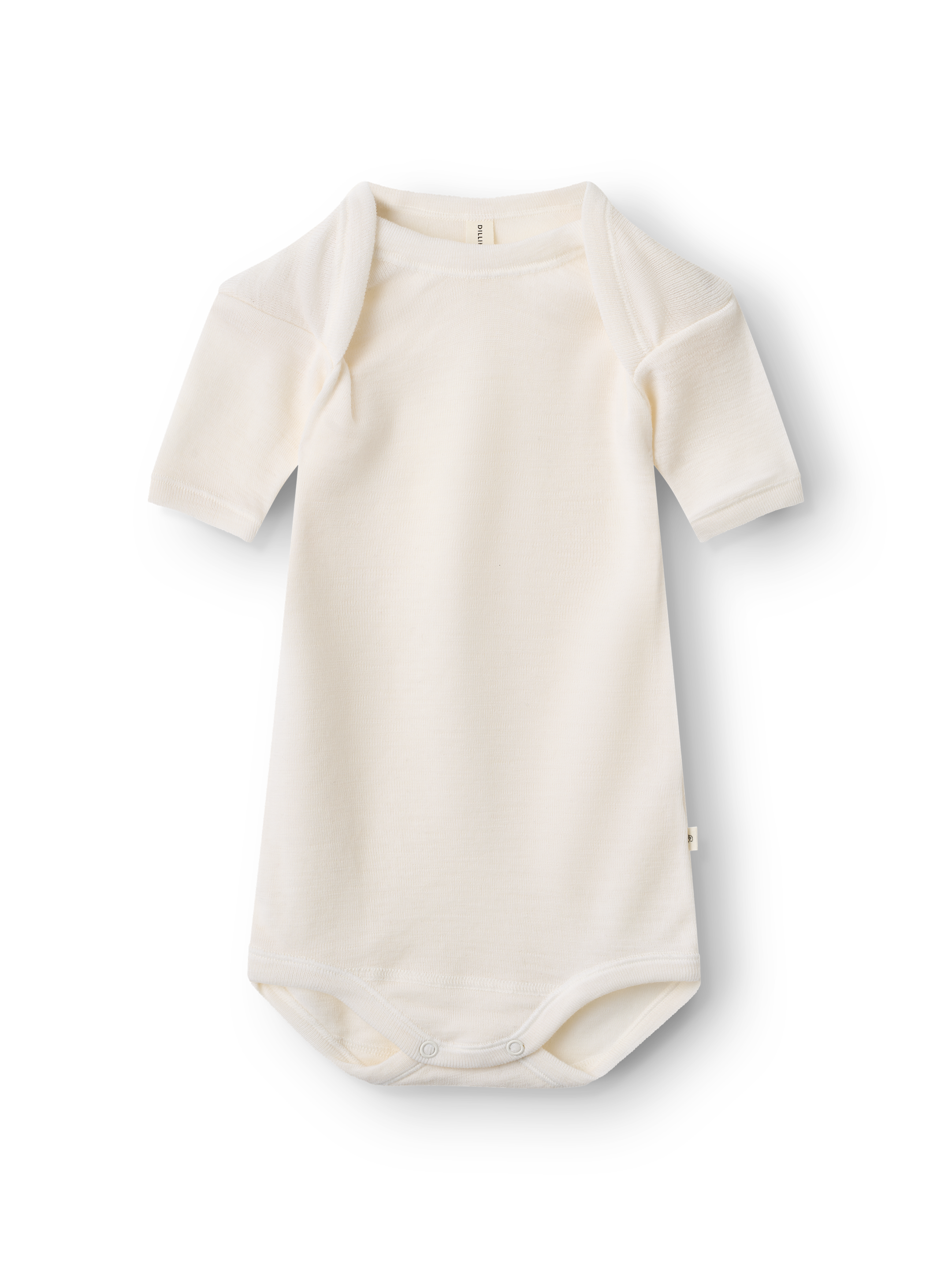 Romper met korte mouw van merinowol voor baby's