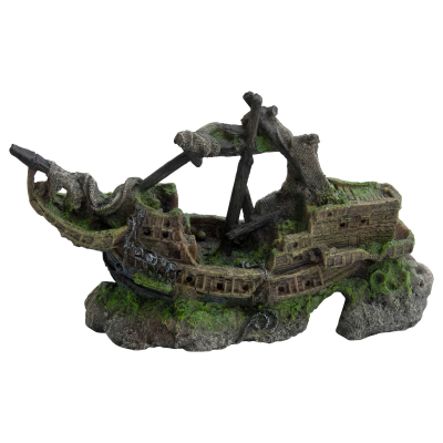 Deep Sea Aquariumdekoration Schiffswrack 32.5x12x18cm