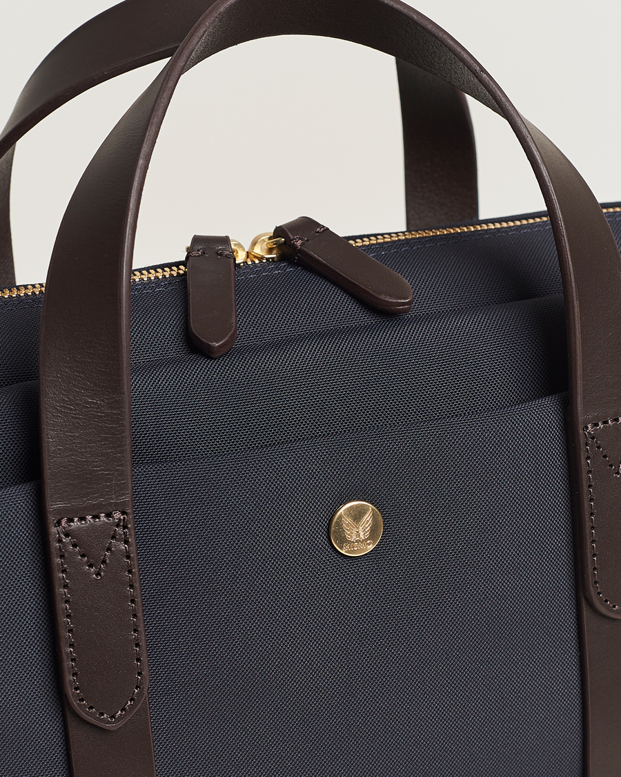Mismo M/S Aspire Briefcase Navy/Dark Brown