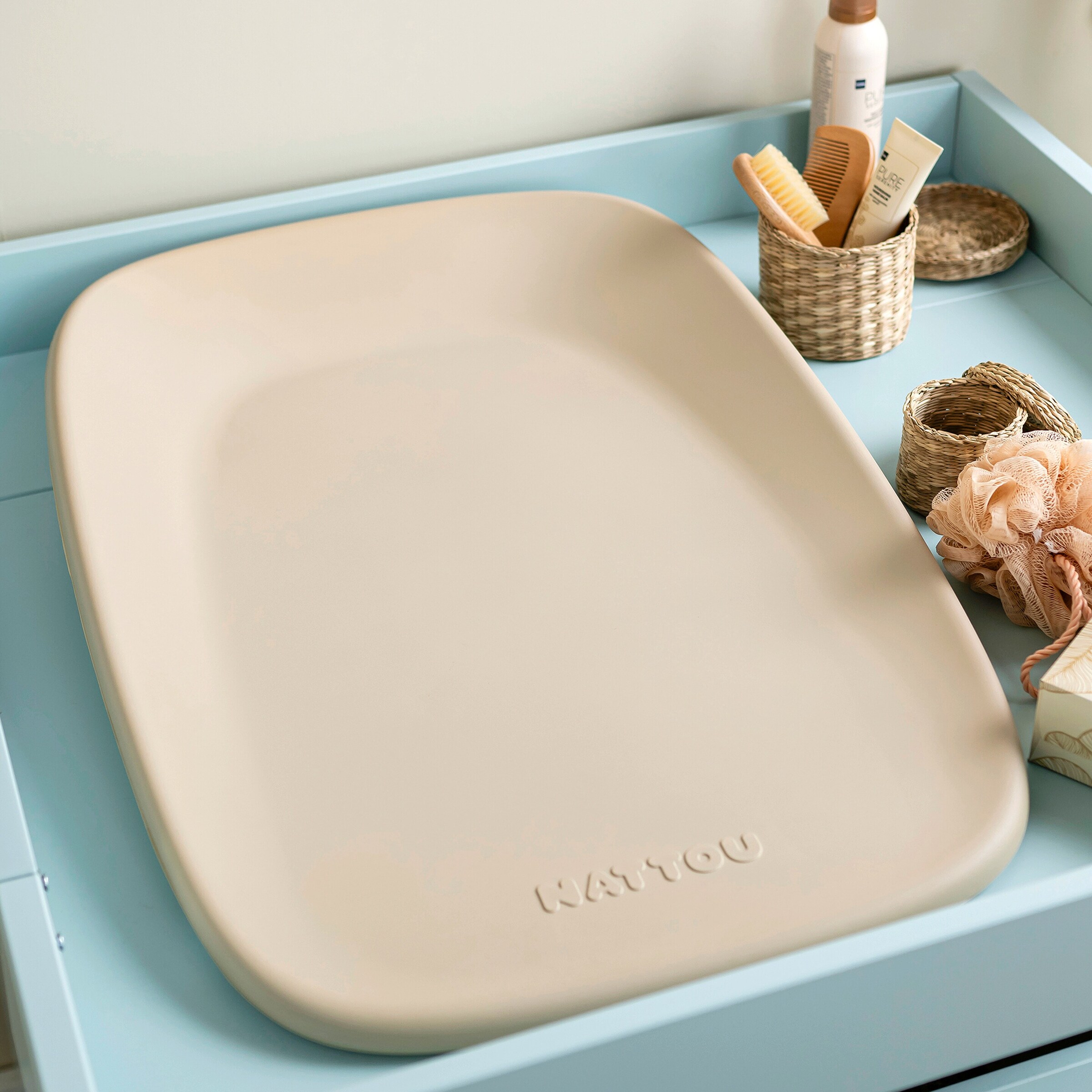 Nattou Wickelauflage Softy 50x70 cm beige