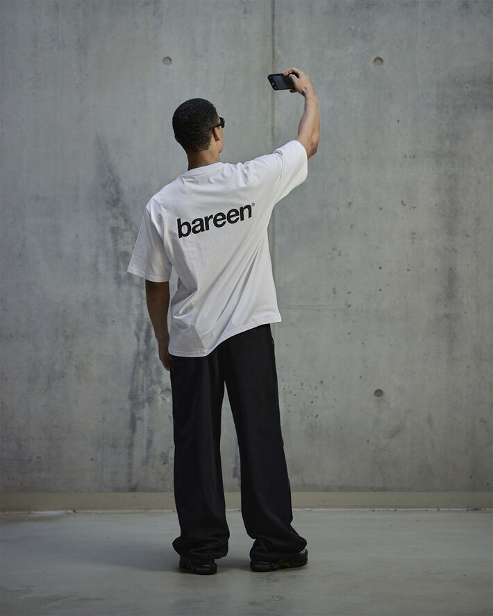 Bareen Box Fit Heavy - Logo - White White