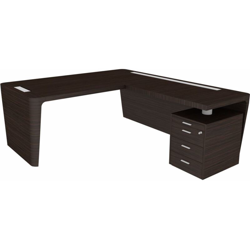 Bureau d'angle direction Xennon L.190 x P.220 avec retour sur caisson