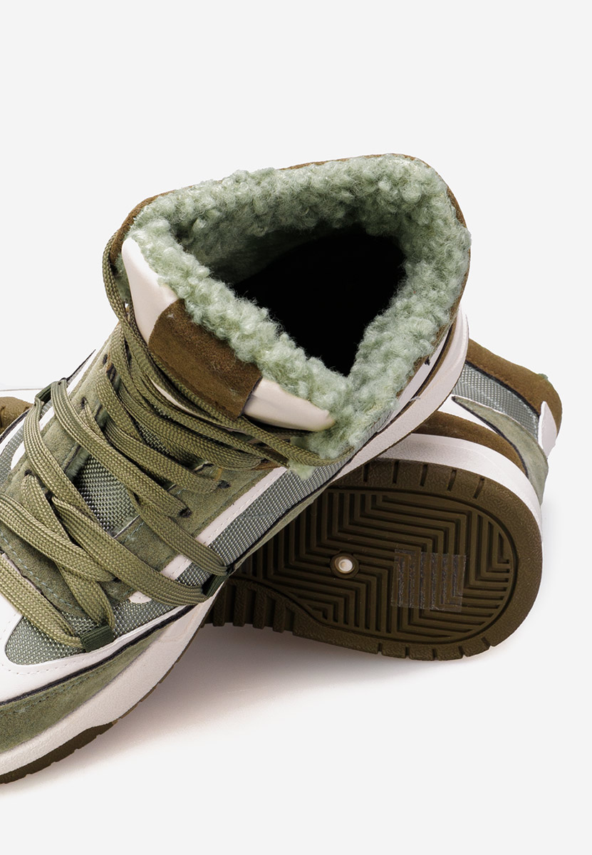 Baskets d'hiver pour femmes vert Kaleria