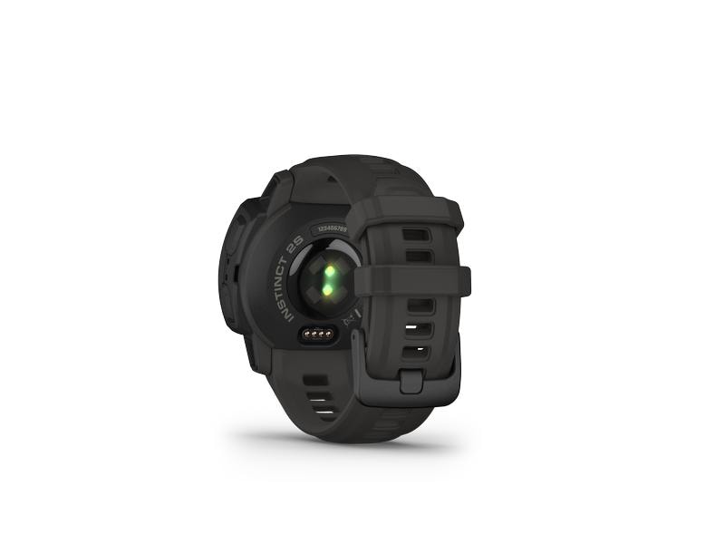 GARMIN Sportuhr Instinct 2S Solar, Anthrazit/Schwarz Multisportuhr für In- und Outdoor