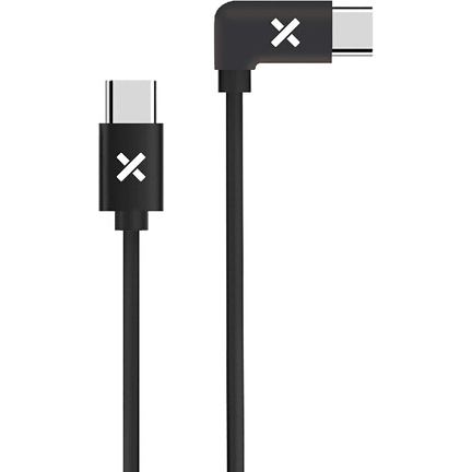 Câble téléphone portable Wefix Cable coude USB-C vers USB-C 1M Noir
