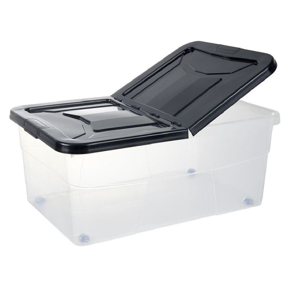 Box dessous de lit gris 45L