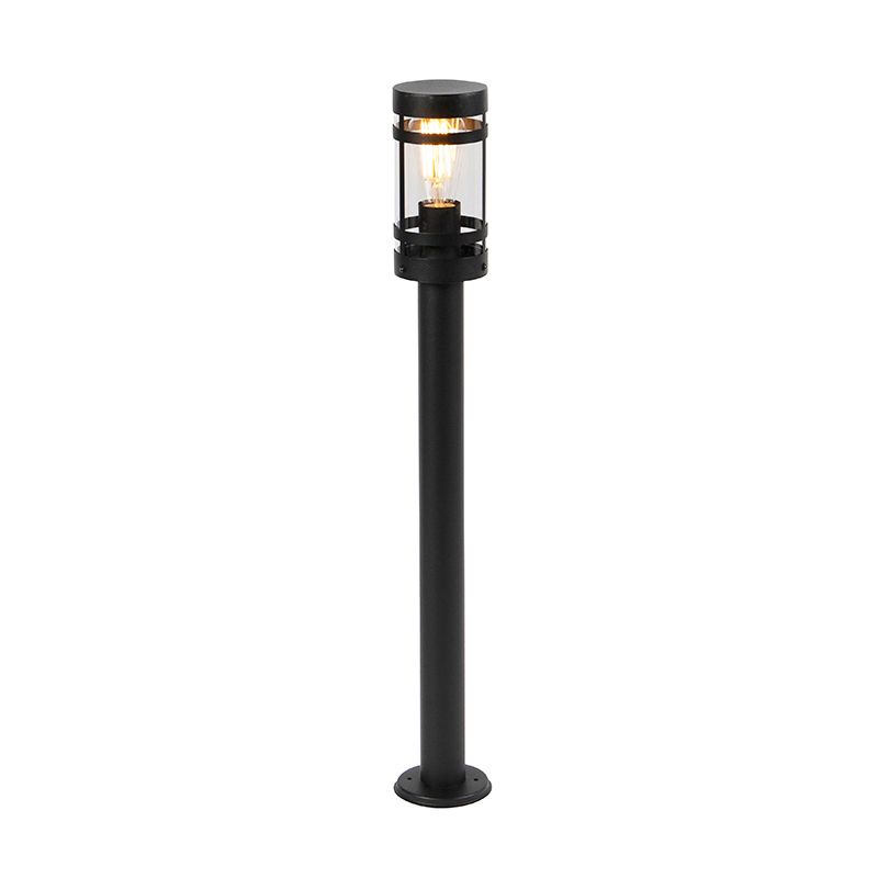 Buitenlamp zwart met grondpin en kabelmof 80cm IP44 - Gleam