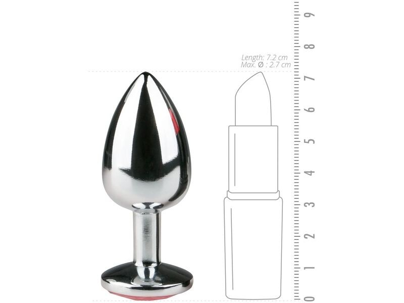 Easytoys Anal Plug aus Metall S Silber Buttplug für die anale Stimulation