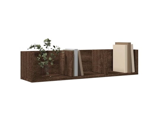 VIDAXL - Elément suspendu Armoires murales 2pcs chêne marron 75x18x16,5cm bois ingénie...
