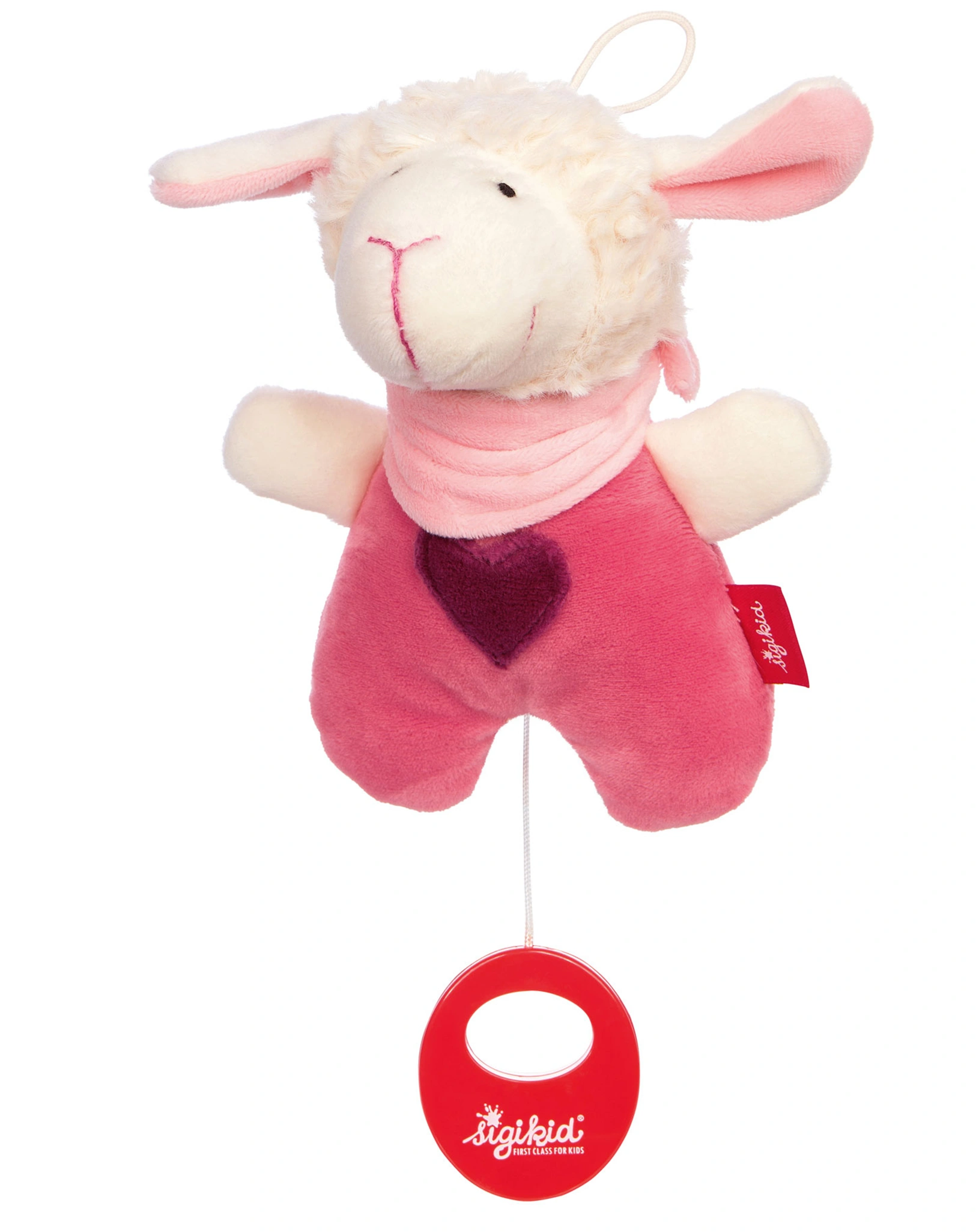 Mini-Spieluhr YELLOW SUNSHINE SCHAF in pink