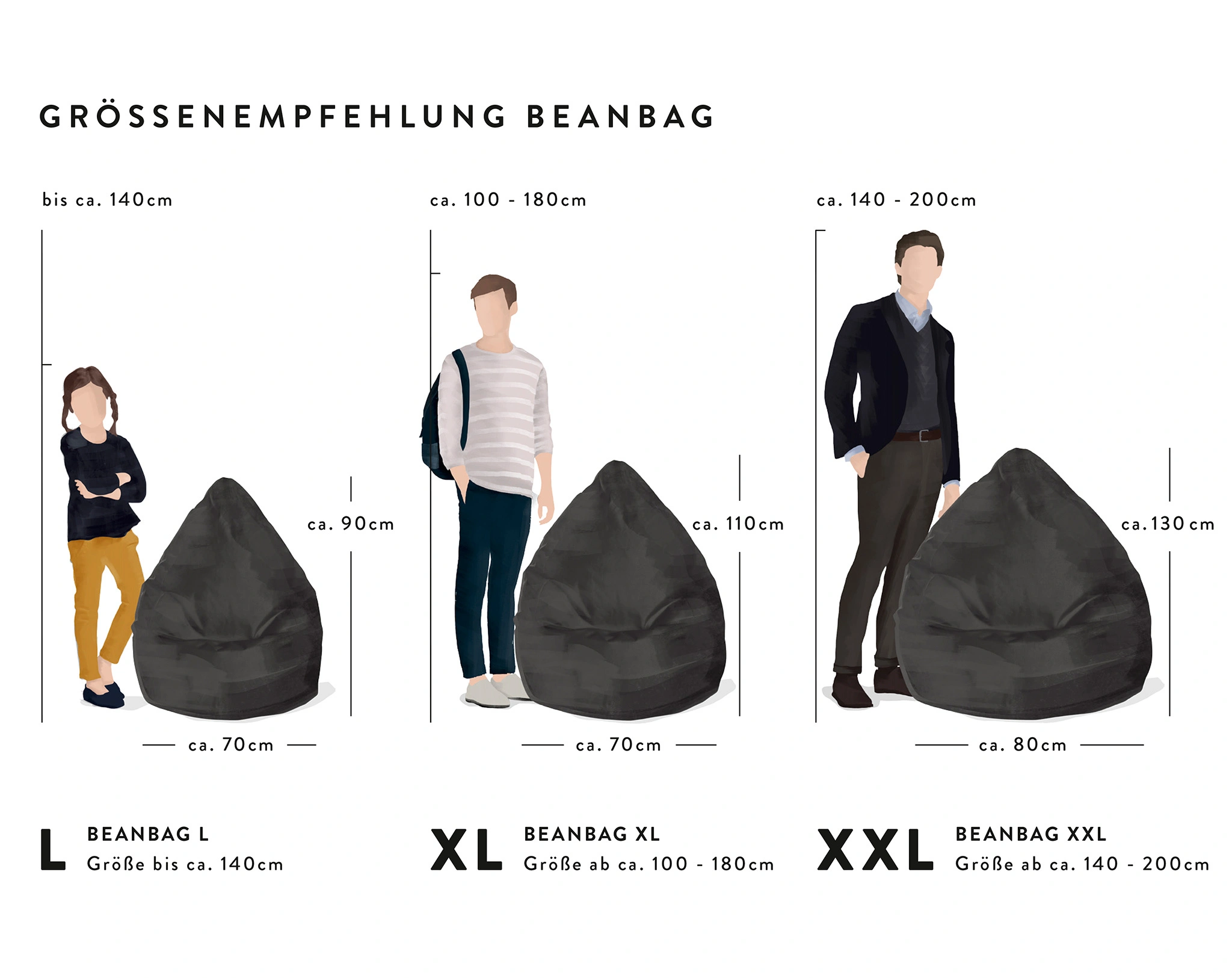 Sitzsack BeanBag BRAVA XL (Farbe: eukalyptus)