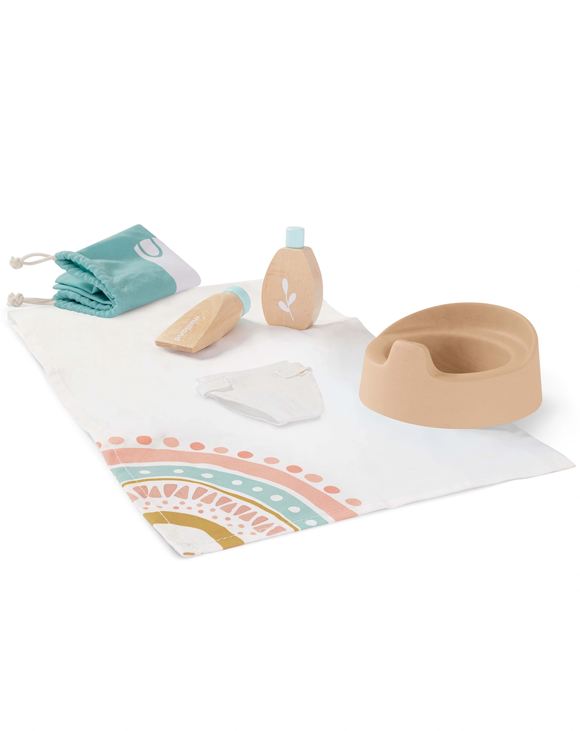 Puppenzubehör-Set HYGIENE aus Holz 6-teilig