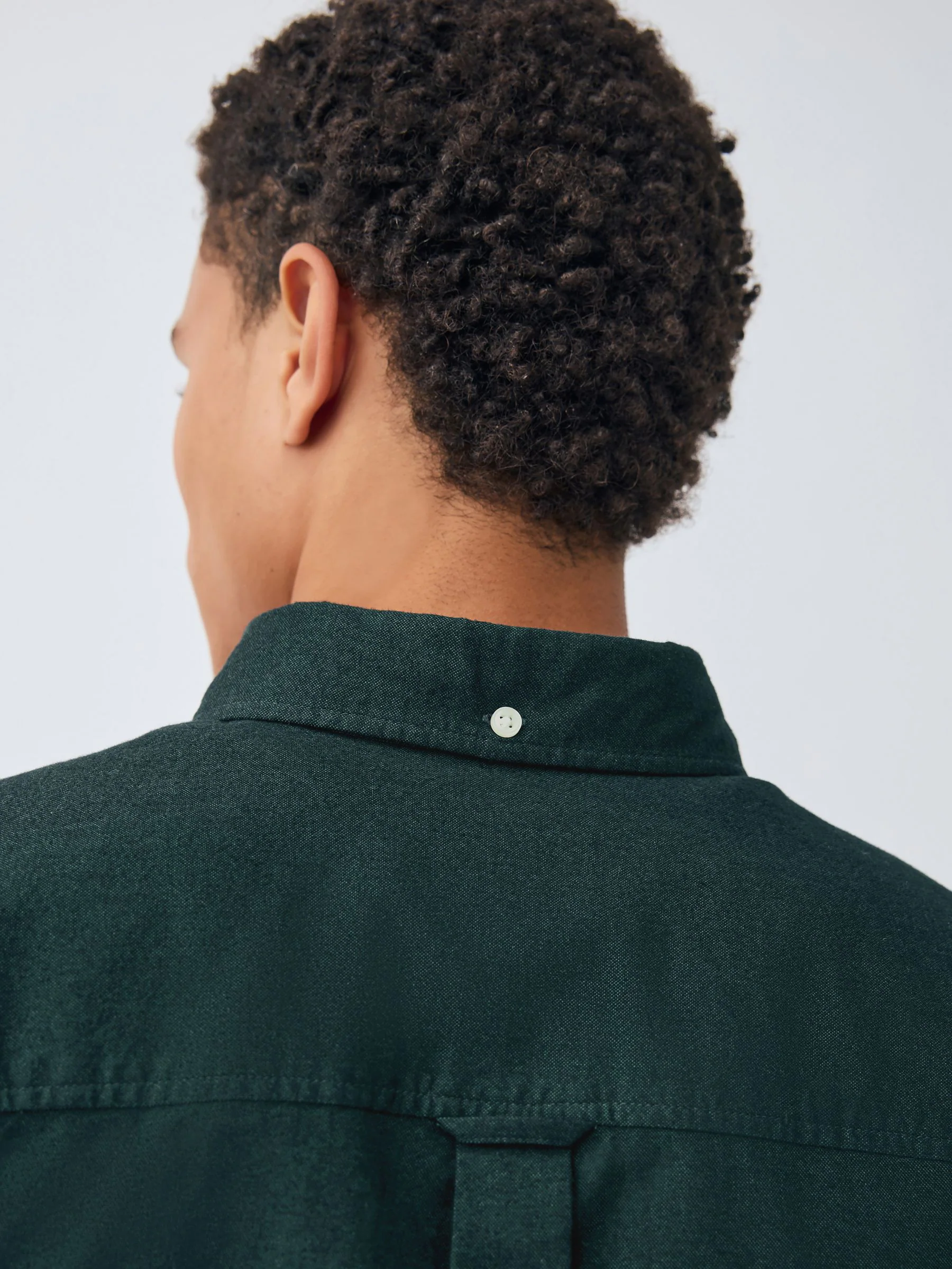 Donkergroen - Soft Touch Oxford Long Sleeve Shirt