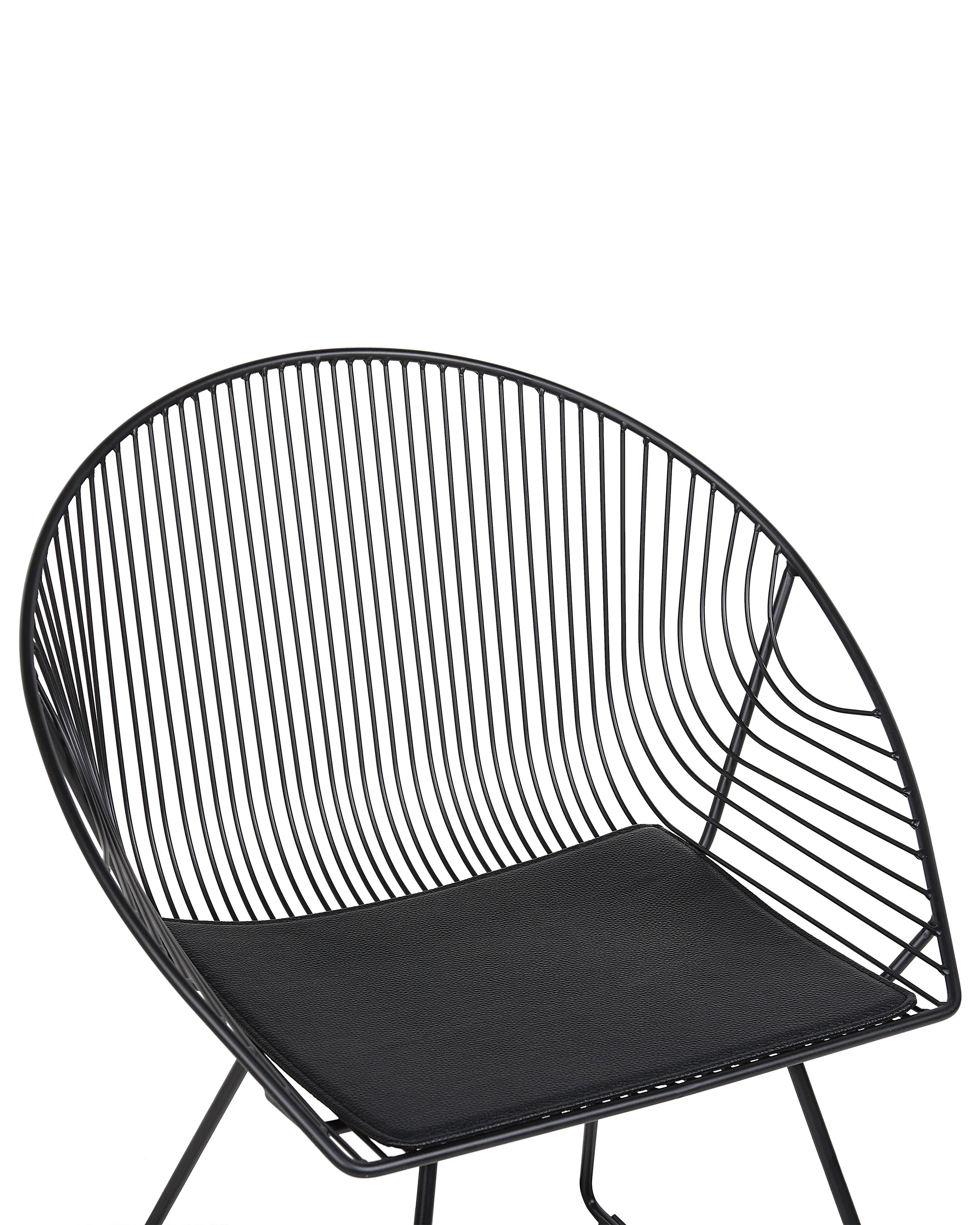 Set van 2 eetkamerstoelen AURORA Metaal Zwart
