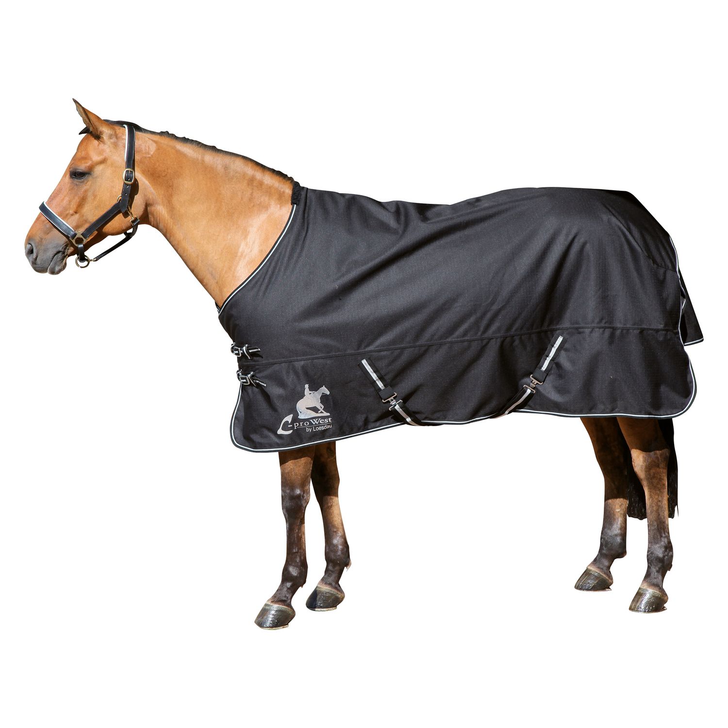 L-pro West Paddock- und Outdoordecke - schwarz