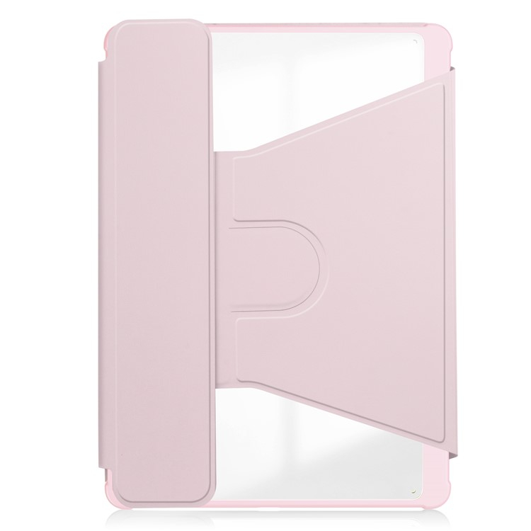 Samsung Galaxy Tab A9  Plus Leder Tasche mit Acryl Rückseite   Magnet Bluetooth Tastatur   S-Pen Halterung (QWERTY) - Rosa