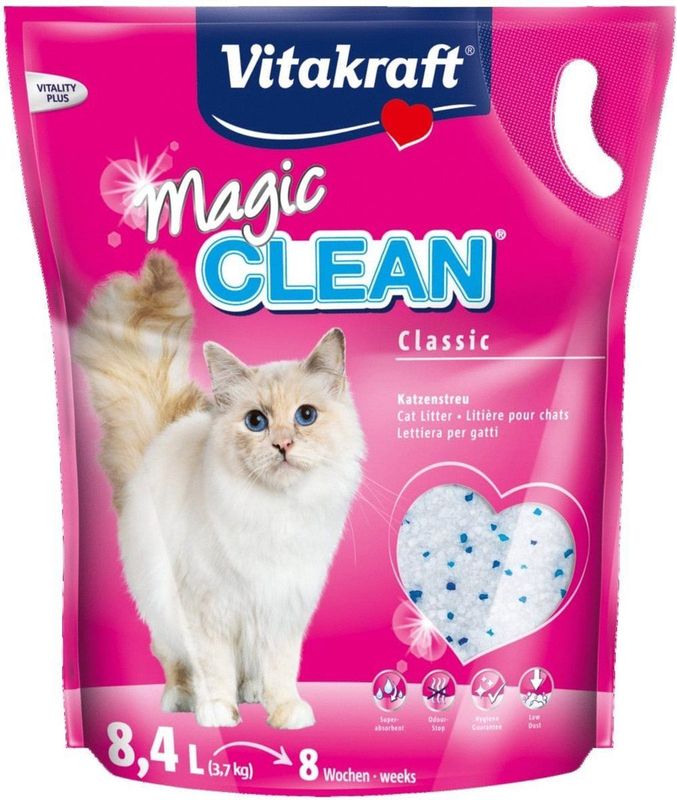 Magic Clean - Kattenbakvulling - 100% Natuurlijk Mineraal - 8,4 L