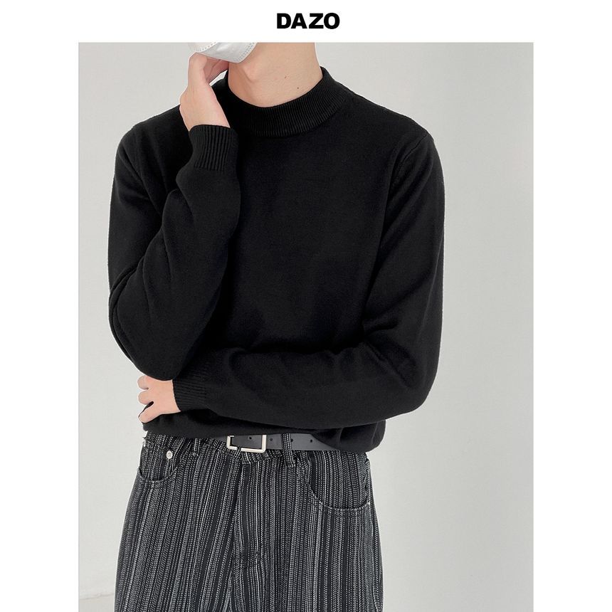 DAZO Studios - Mock-neck gebreide top