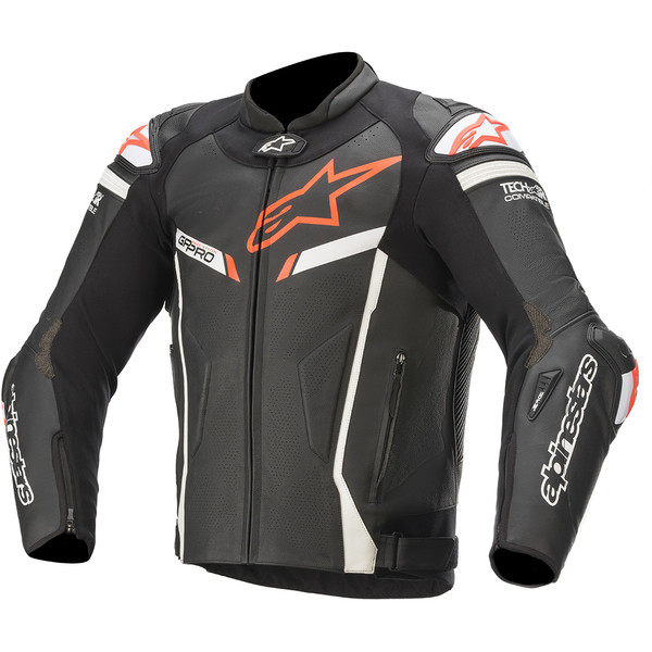 Alpinestars - Blouson GP Pro V2 - Tech-Air™ Noir / Blanc / Rouge fluo