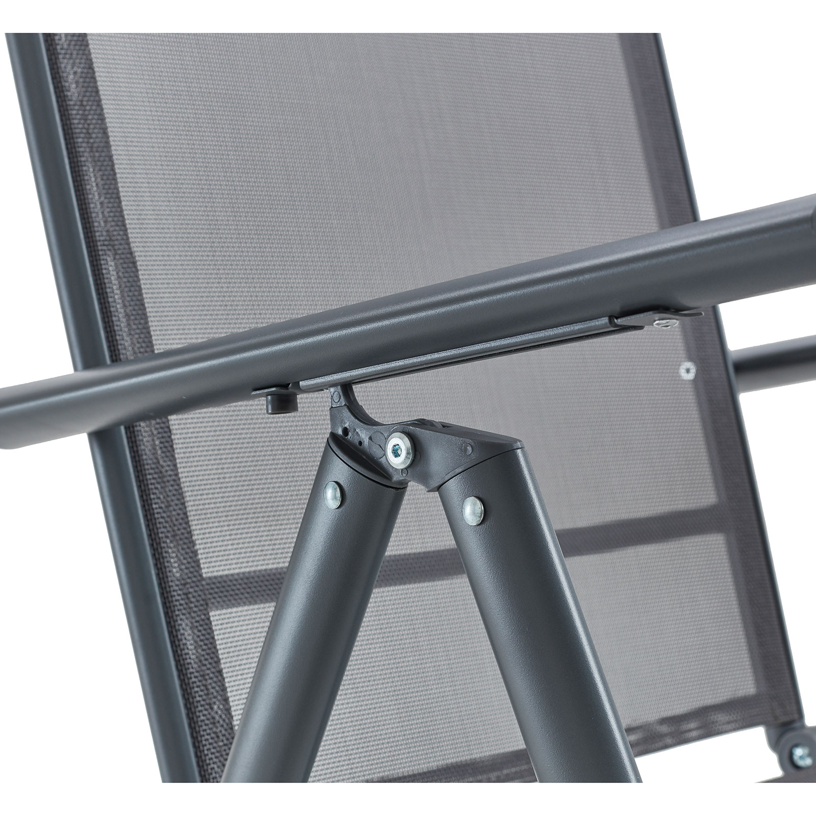 Gartenstuhl - anthrazit - Aluminium