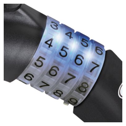 Antivol Câble Abus Steel-O-Flex Raydo Pro 1460/85 (85 cm) Noir   Support KF