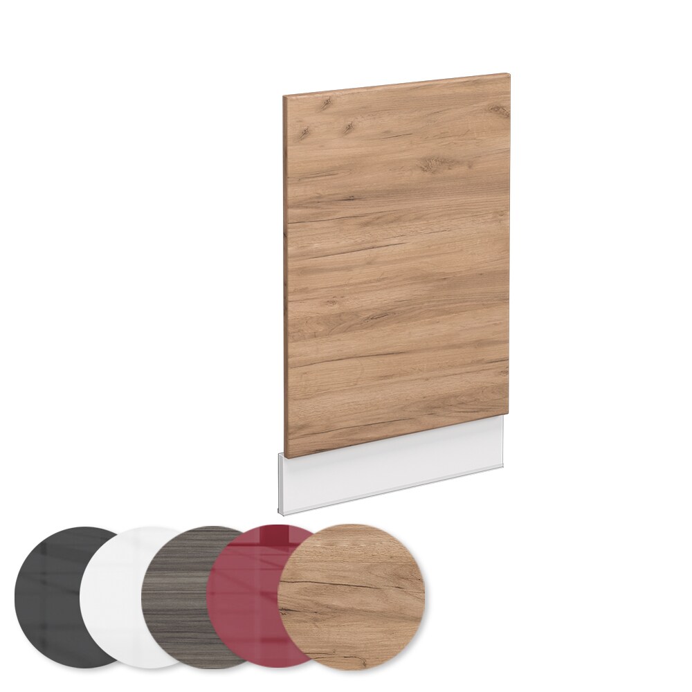 Vicco Geschirrspülerblende Küchenschrank Küchenmöbel Fame-Line Weiß Eiche modern 45 cm Küche Einbauküche Geschirrspüler Blende Küchenzeile