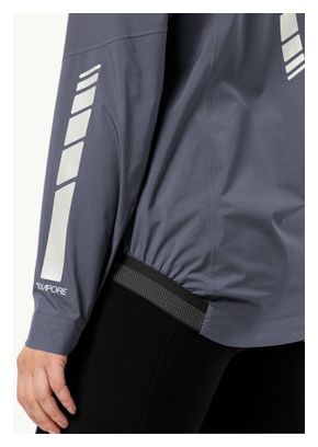 Veste Imperméable Femme Jack Wolfskin Morobbia 2.5L Gris